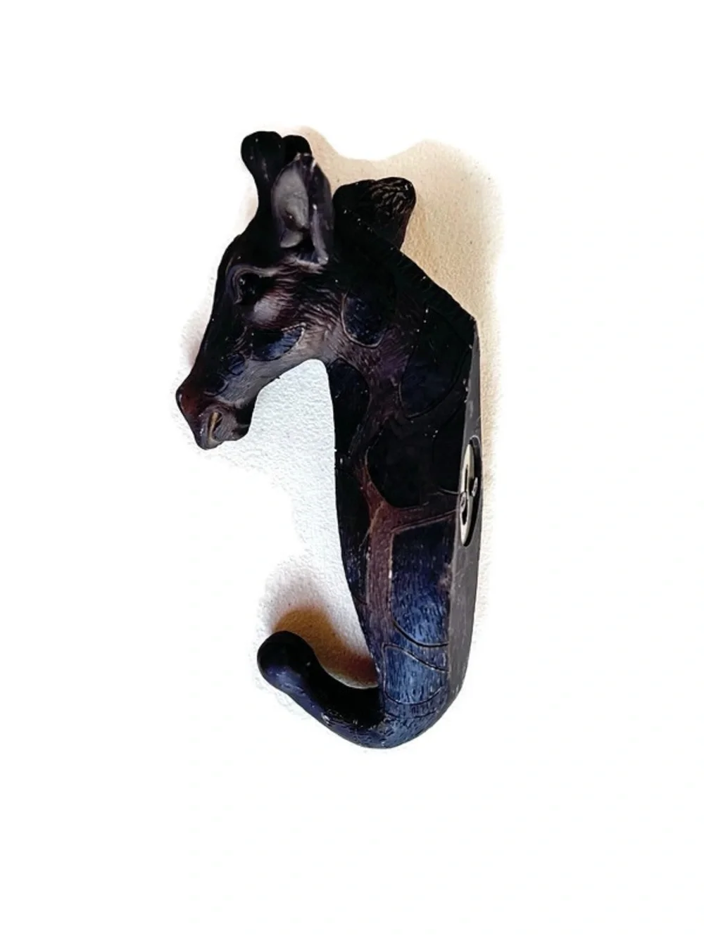 Safari Animal Wall Hooks Set of 3 Elephant Giraffe Zebra Resin Wall Jungle Decor